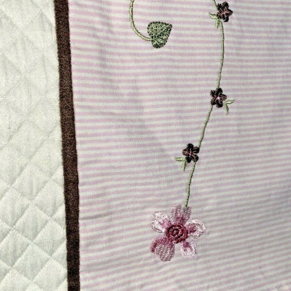 2 Kids Line Luxury Valances Curtains Pink White - Picture 3 of 7